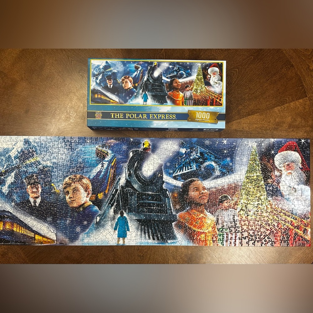MasterPieces - The Polar Express - 1000 Piece Panoramic Jigsaw Puzzle 100% Comp!